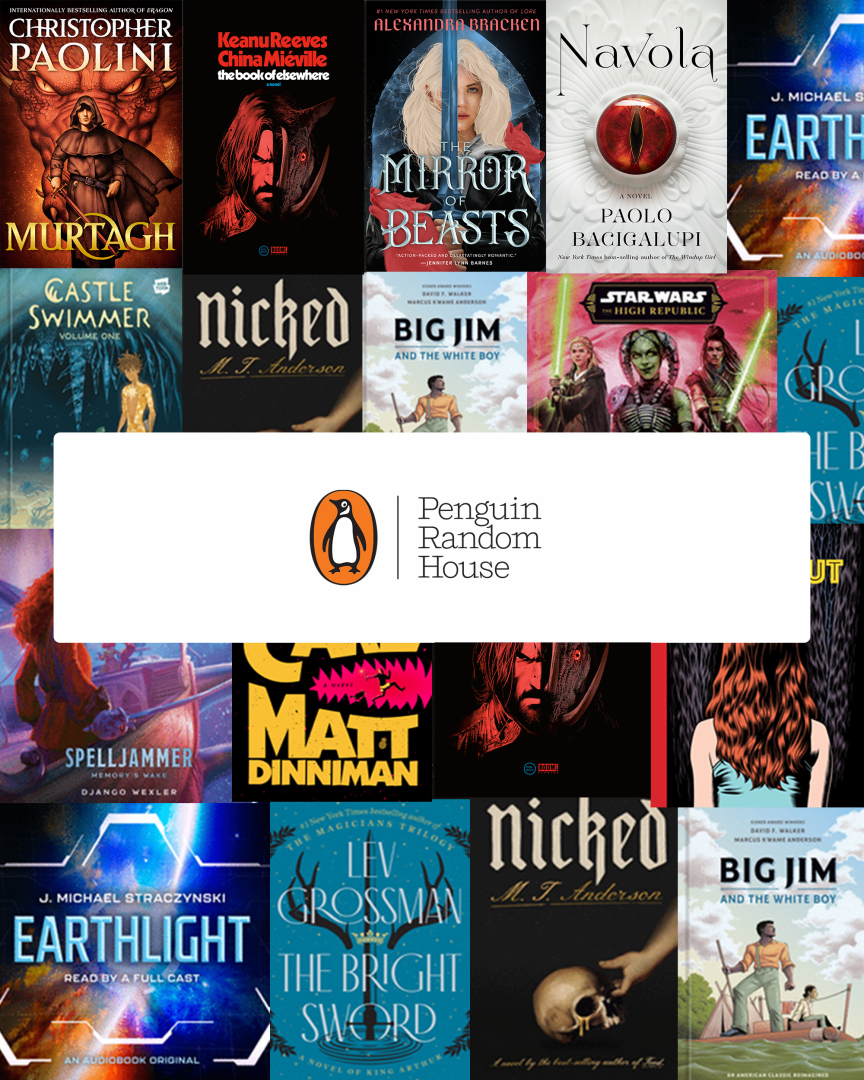 Featured Book Covers and Penguin Random House logo