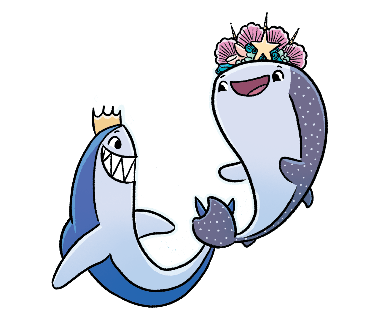 shark princess spot art