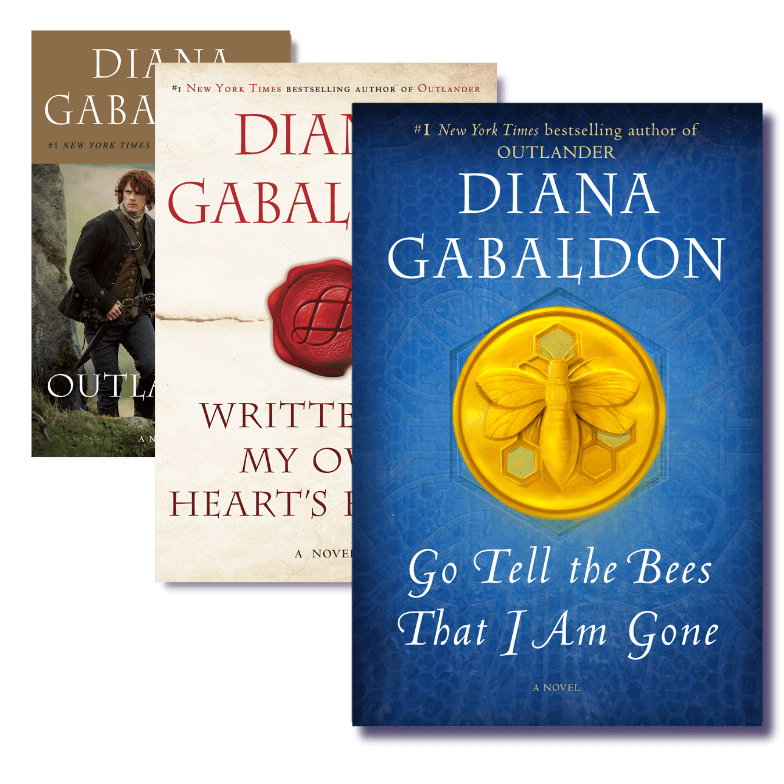 Three Outlander book covers