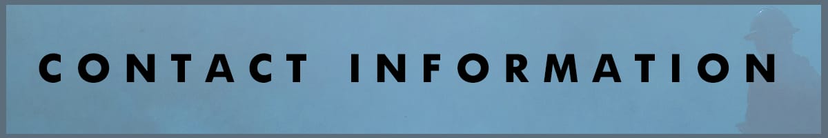 Contact Information Banner
