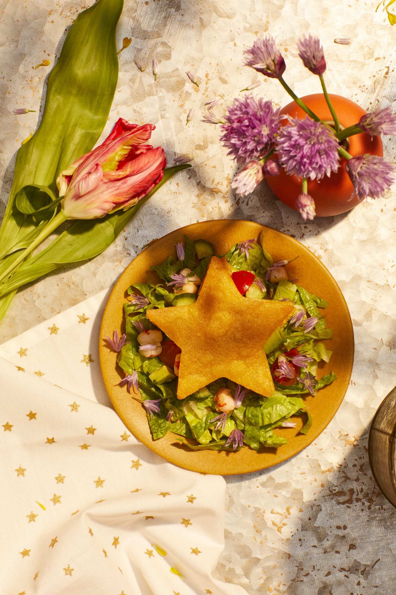 lucky lunch recipe on table