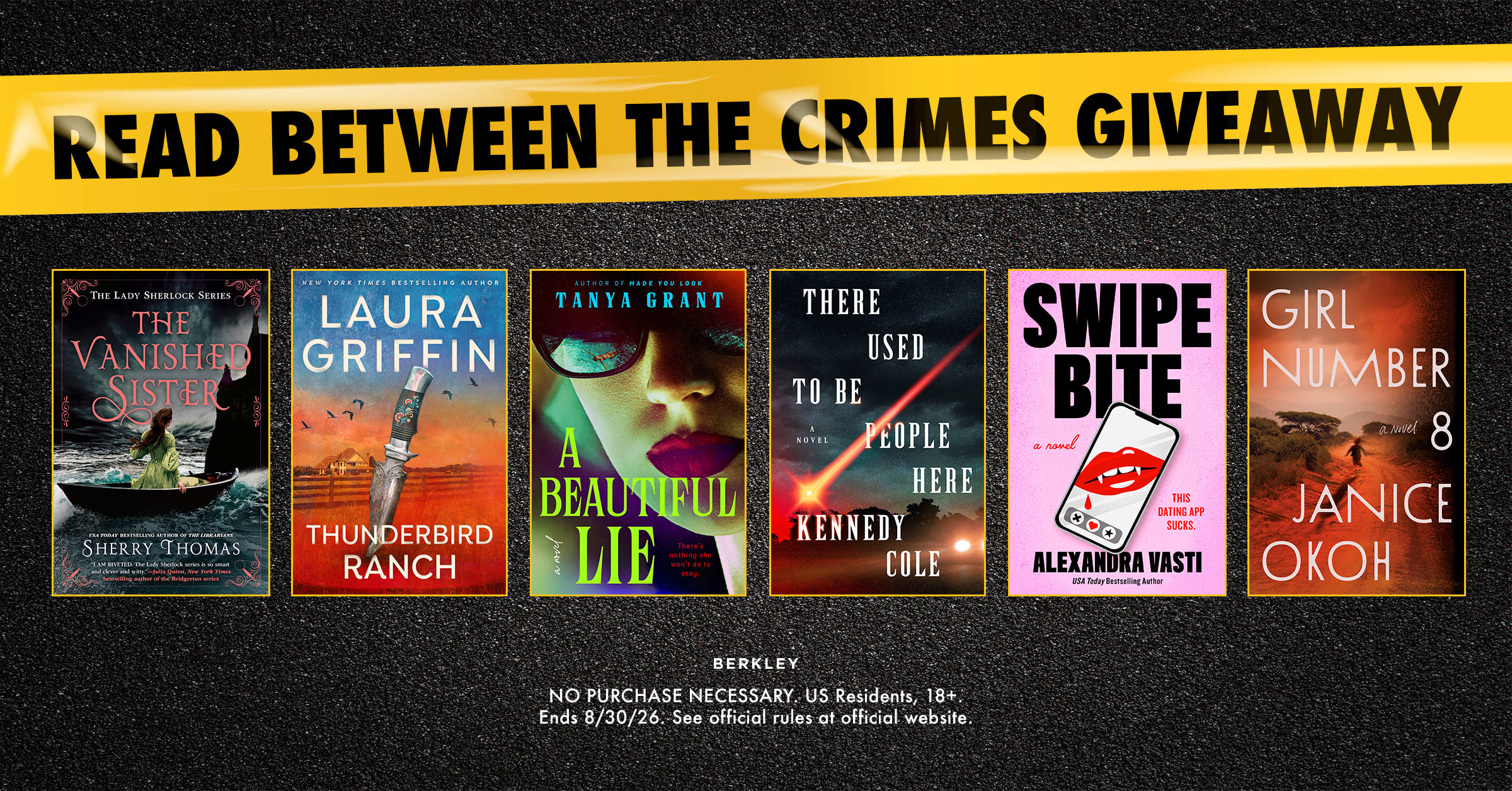 Read Between the Crimes Giveaway