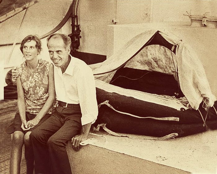 with their raft