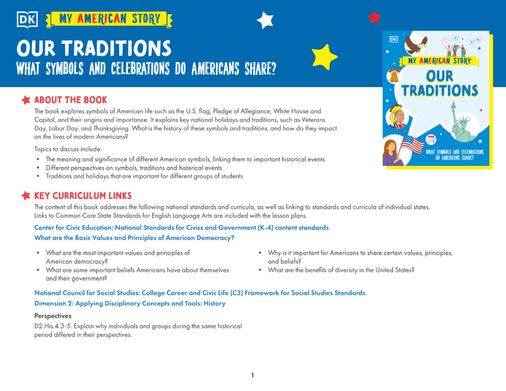 My American Story Our Traditions