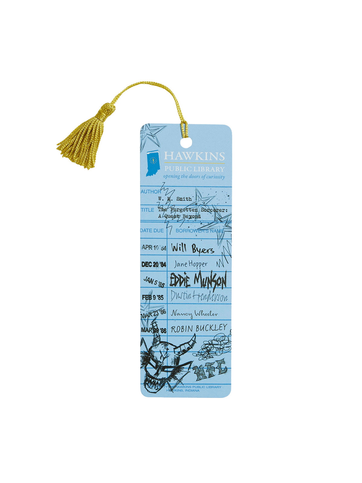 Stranger Things: Hawkins Public Library bookmark