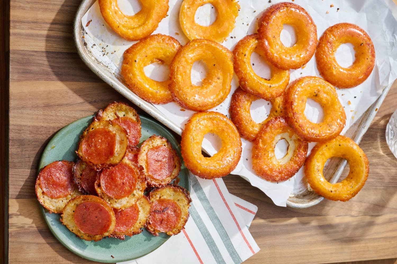 Lorafied fried pizza rings