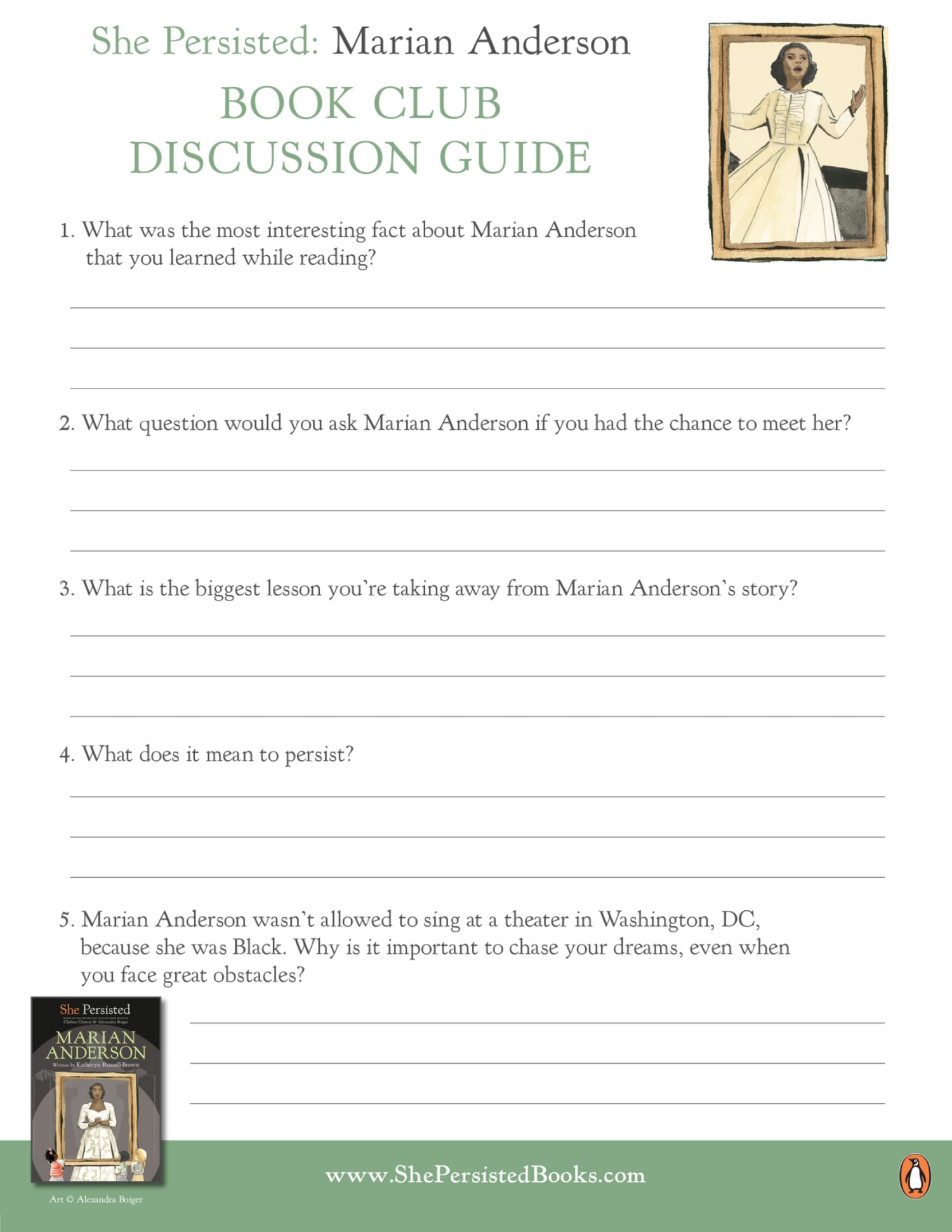 Marian Anderson Discussion Guide