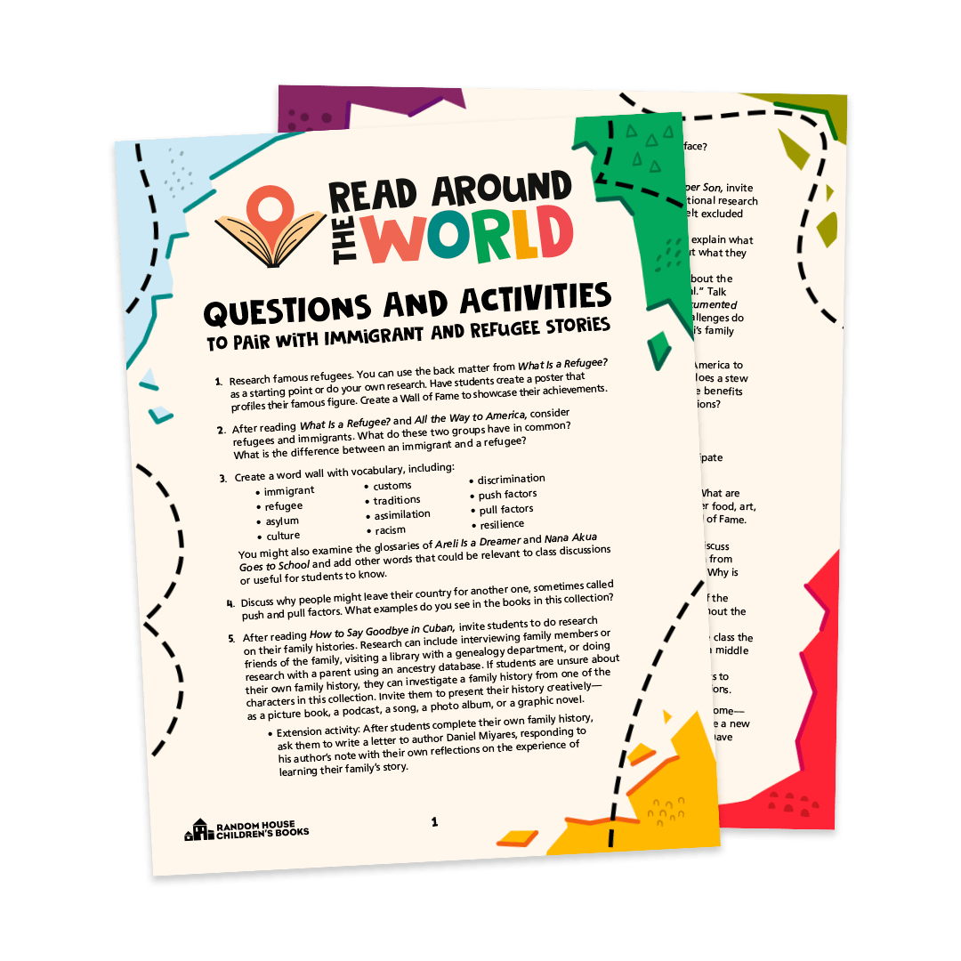Read Around the world, questions and activities