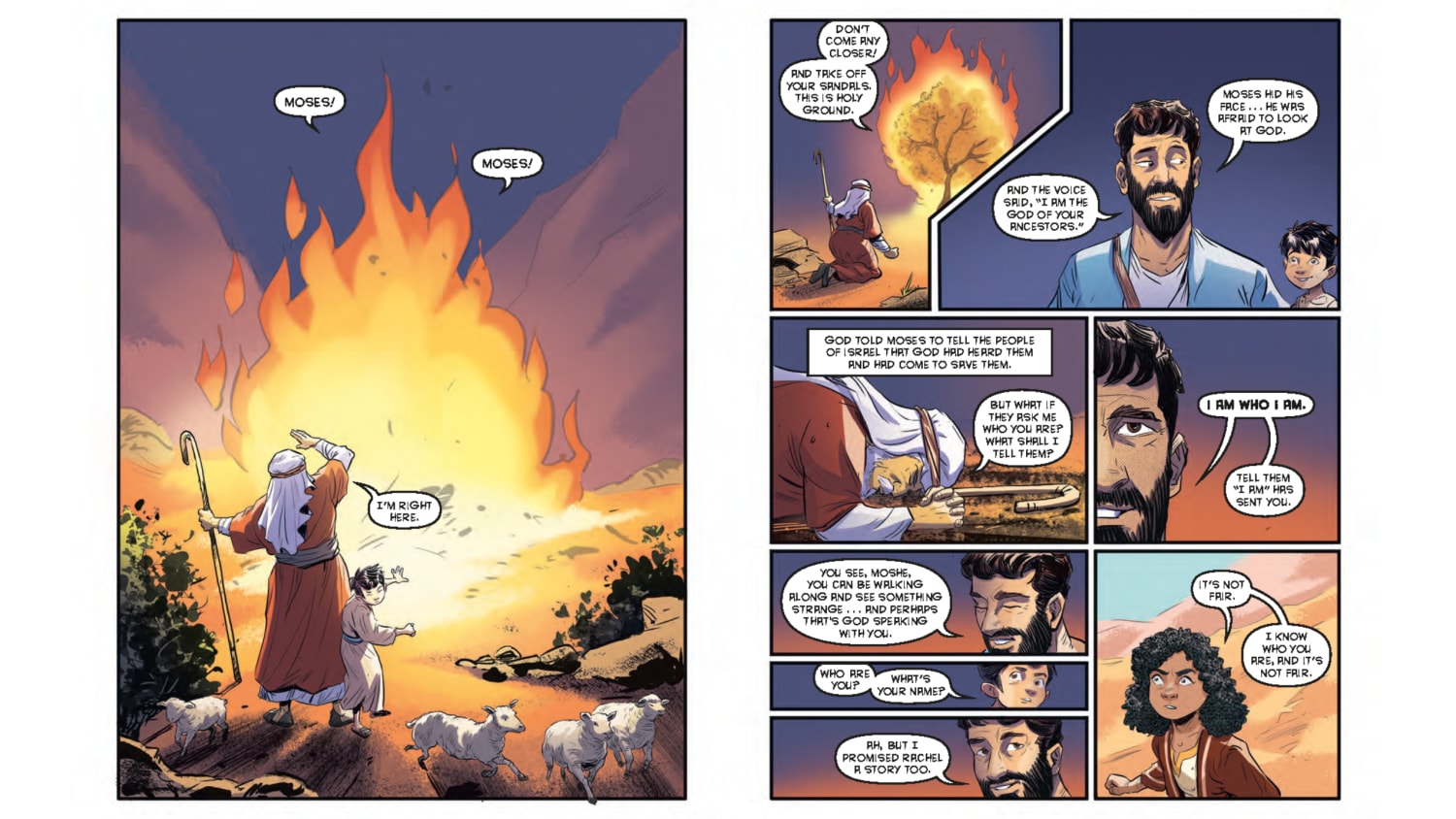 An interior page of the God with Us graphic novel by Matt Mikalatos