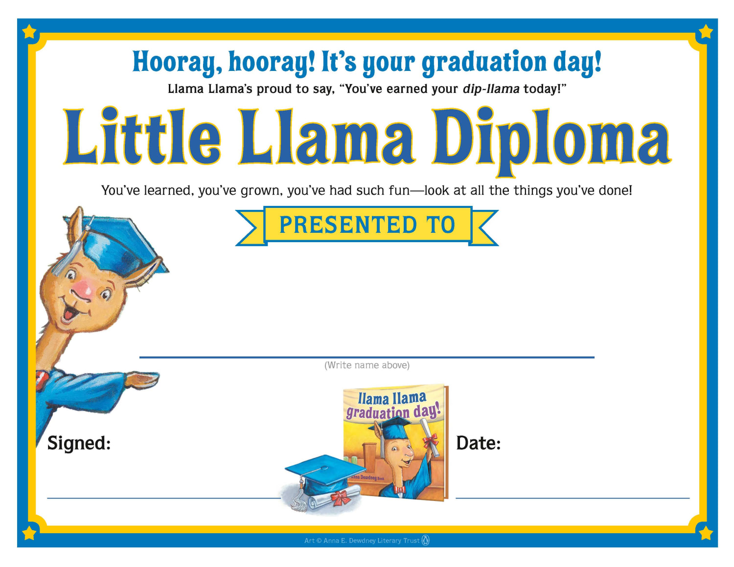 Little Llama Diploma