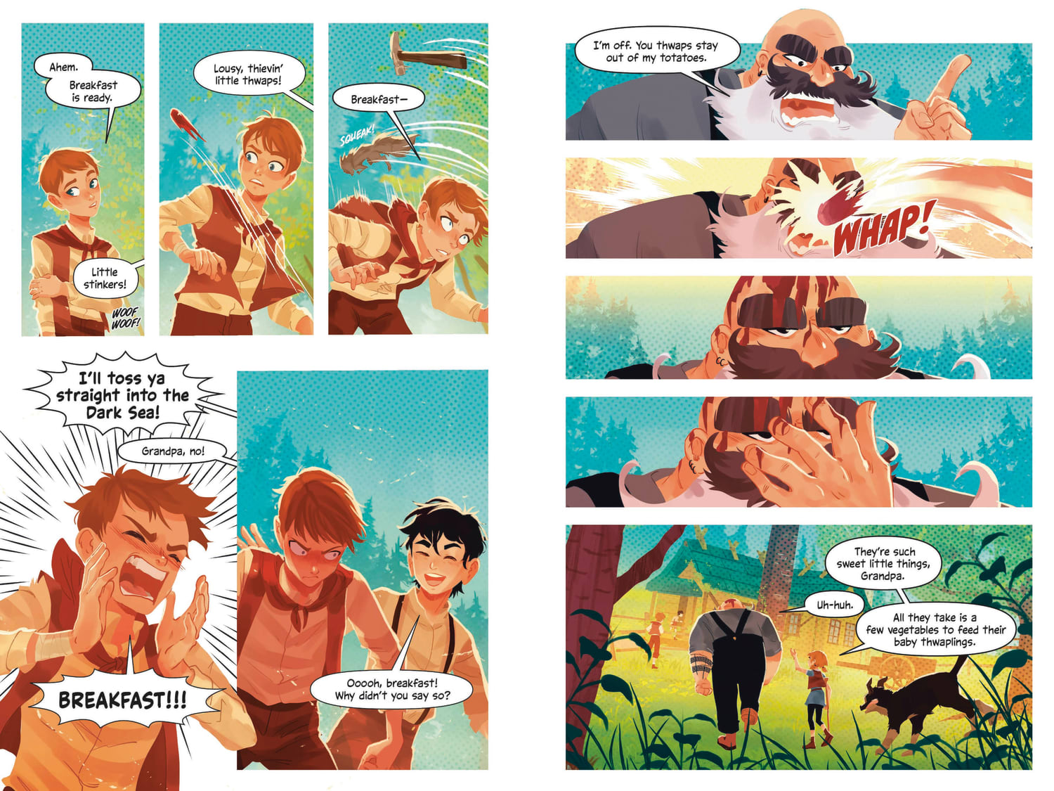 An interior from On the Edge of the Dark Sea of Darkness: The Graphic Novel