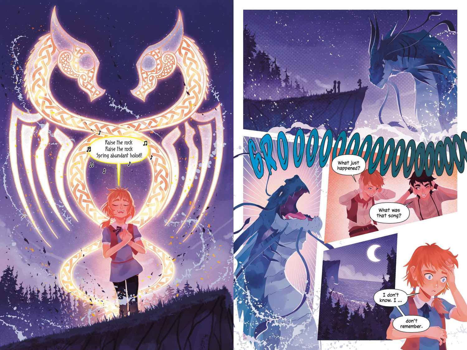 An interior from On the Edge of the Dark Sea of Darkness: The Graphic Novel