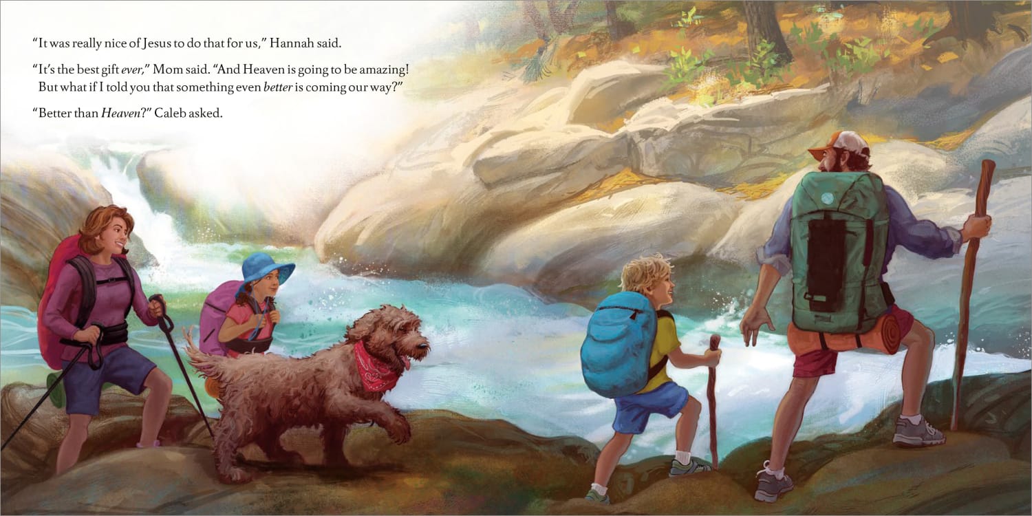 An interior page from the picture book, Heaven on Earth by Randy Alcorn & Lisa Tawn Bergren