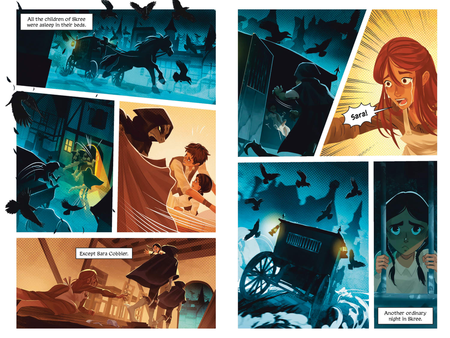 An interior from On the Edge of the Dark Sea of Darkness: The Graphic Novel
