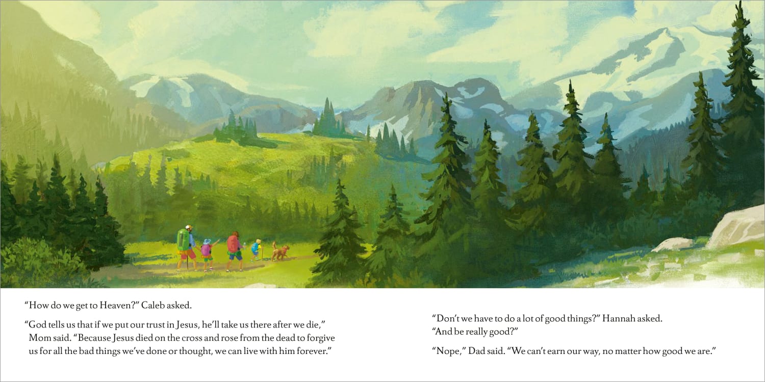 An interior page from the picture book, Heaven on Earth by Randy Alcorn & Lisa Tawn Bergren