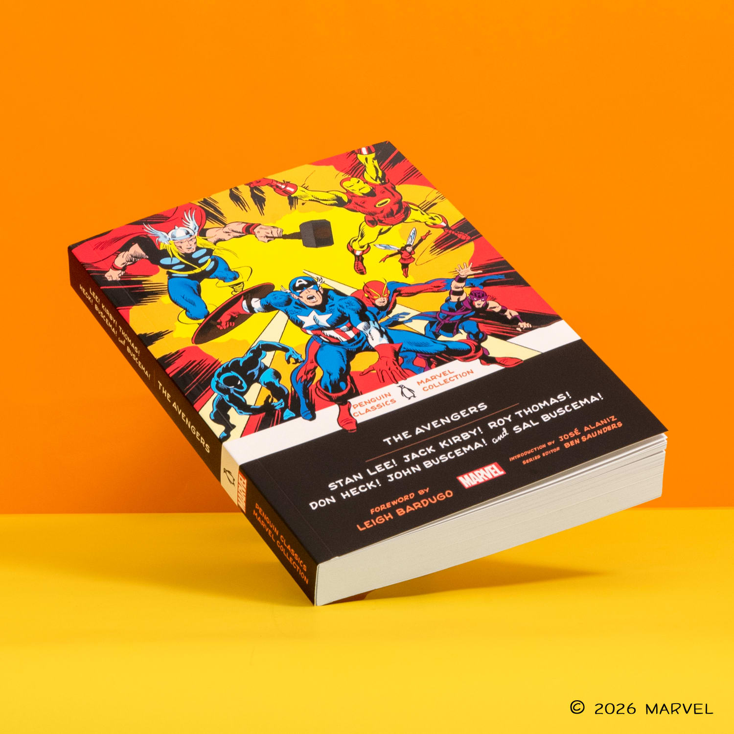 The Avengers Paperback at an angle