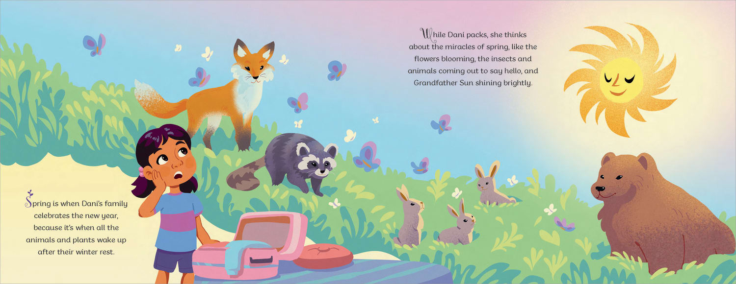 An interior from the book Spring’s Miracles by Kaitlin Curtice