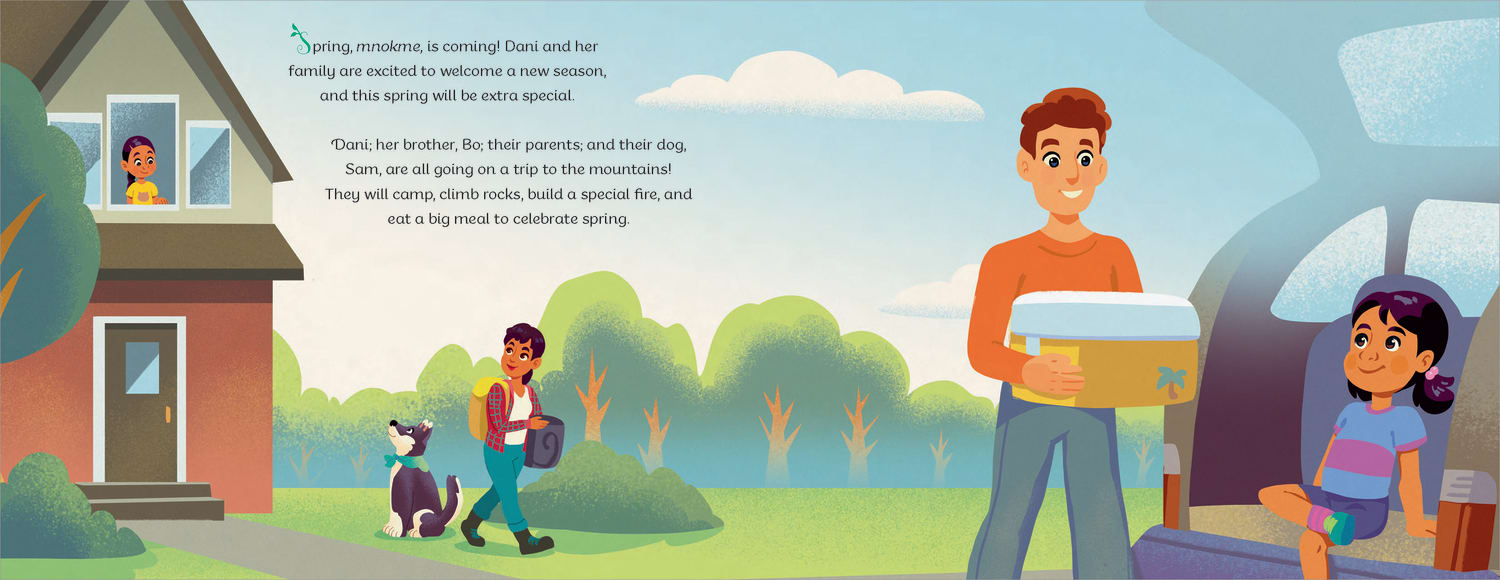 An interior from the book Spring’s Miracles by Kaitlin Curtice