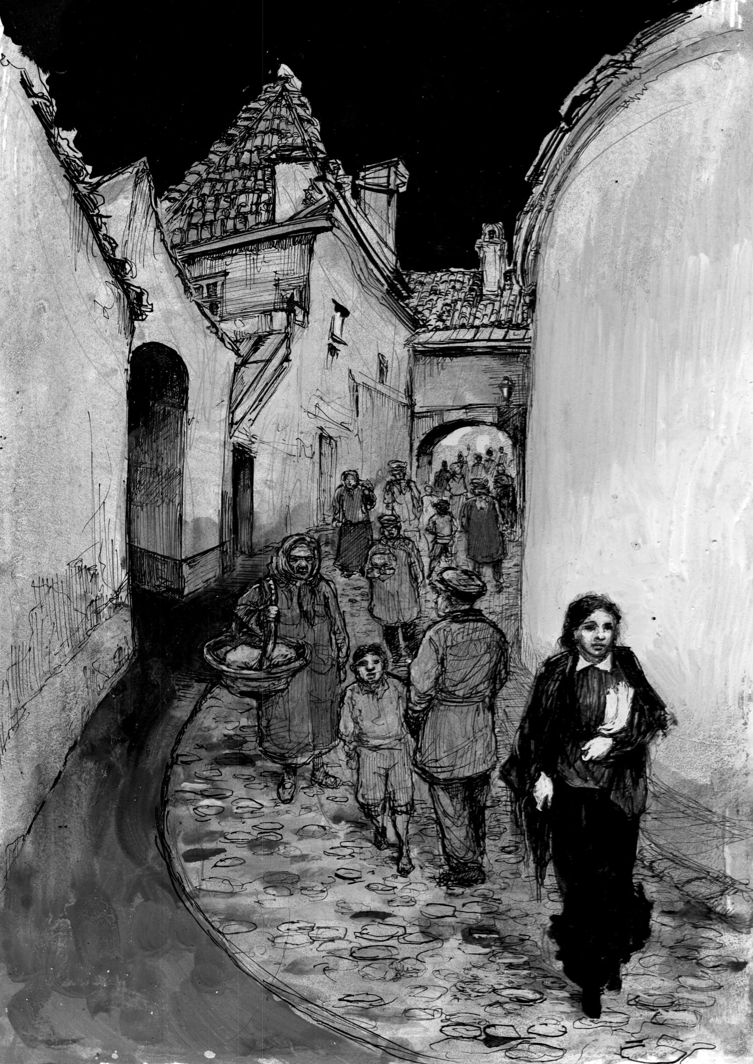 Vilna Street illustration by Molly Crabapple