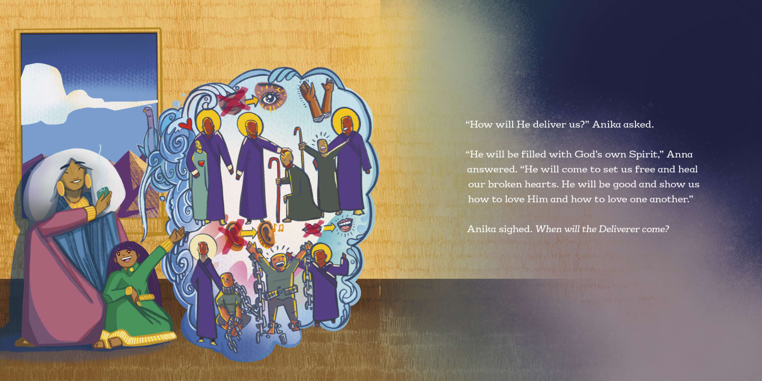 An interior page from The Deliverer Has Come