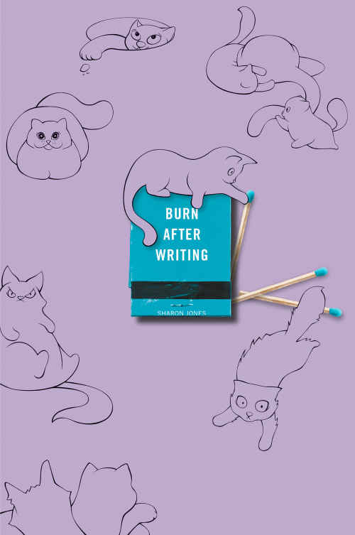 Burn After Writing--Purple with Cats edition