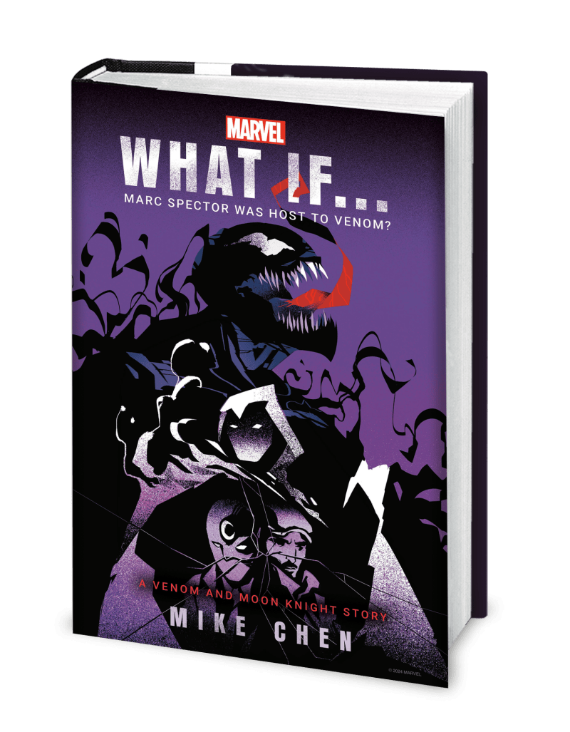 Marvel: What If... Marc Spector Was Host to Venom? (A Moon Knight & Venom Story) Hardcover mockup