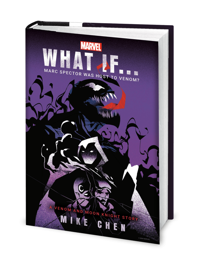 Marvel: What If... Marc Spector Was Host to Venom? (A Moon Knight &amp; Venom Story) Hardcover mockup