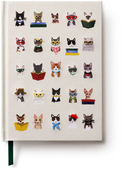 Embroidered cat journal from Rifle Paper Co