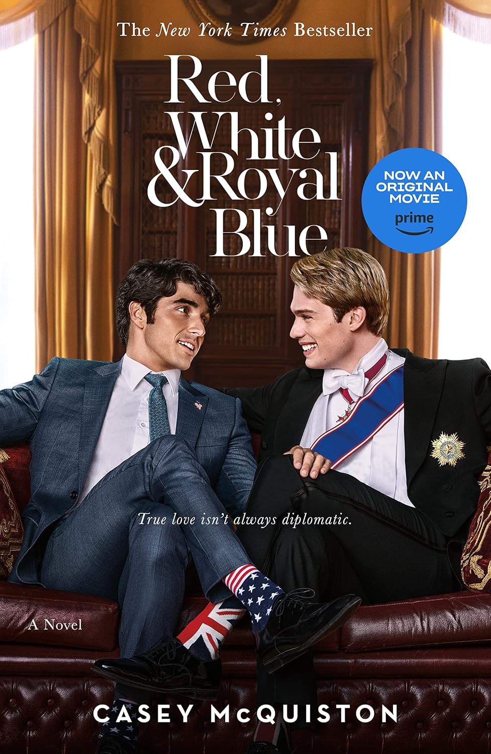 The movie tie-in cover for Red, White & Royal Blue