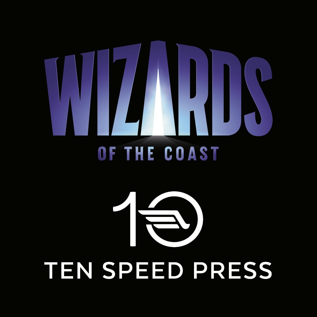 Logos: Wizards of the Coast + Ten Speed Press