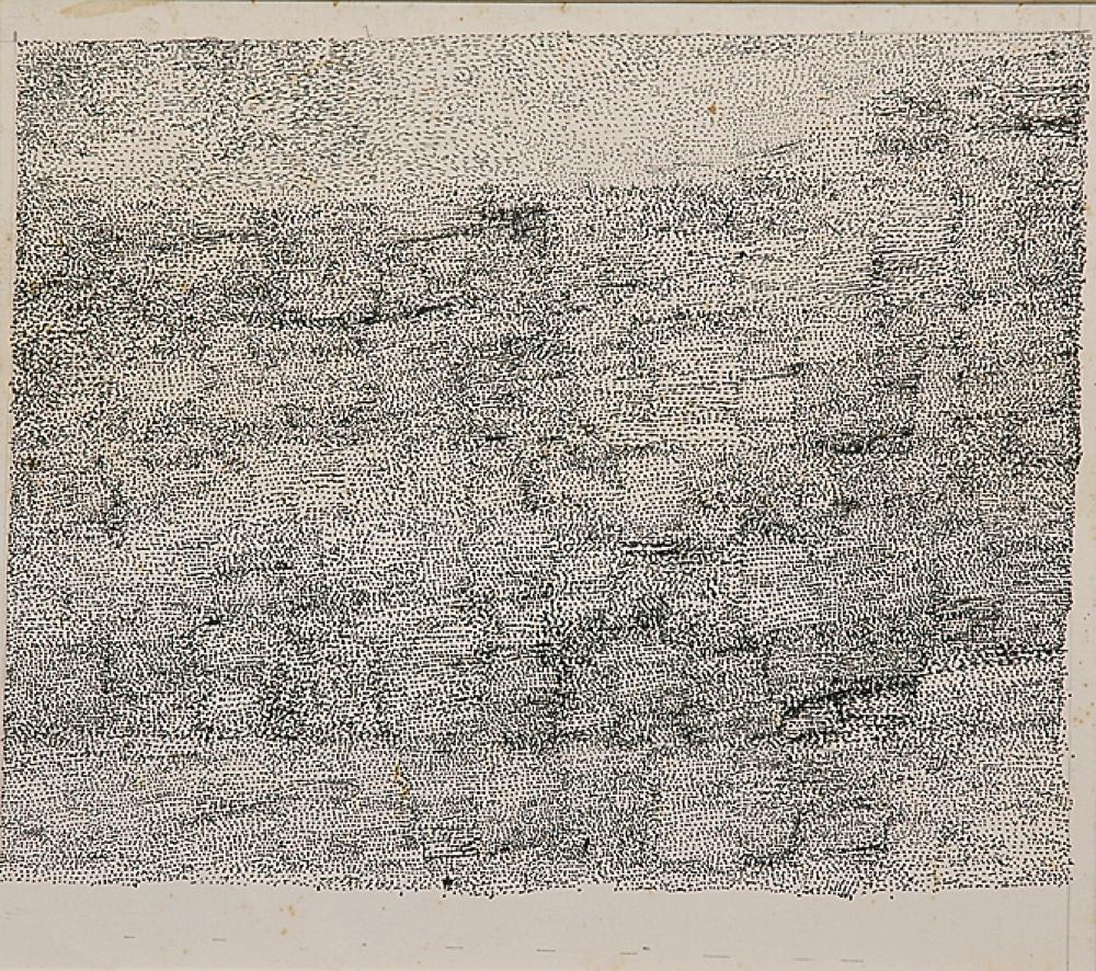 Abstract by S. Dhanapal — Pen and ink on paper, 1999