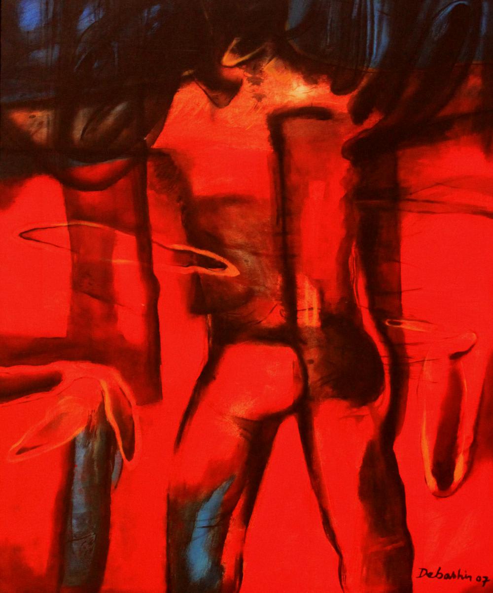 Desperado by Debashis Chakraborty — Acrylic on canvas, 2007