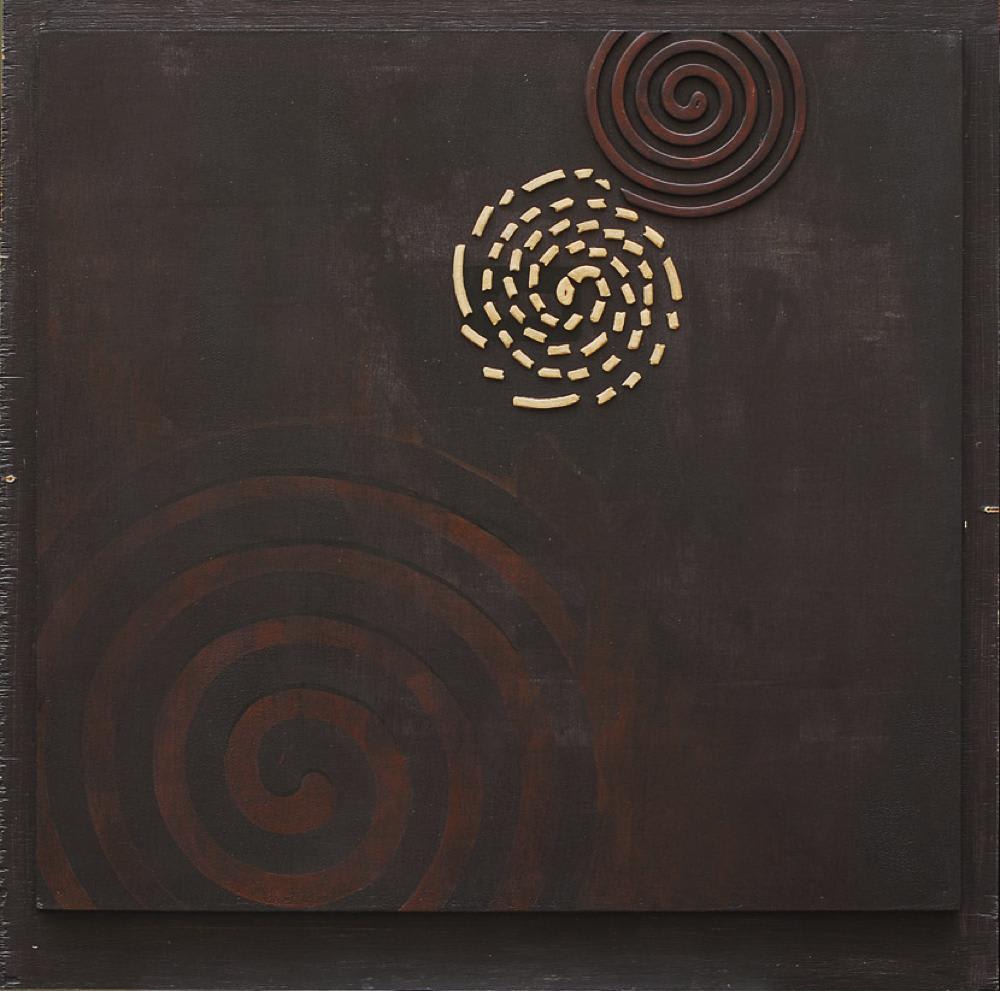 Lifespan IX (with mosquito coil) by V. Narayanan — Mixed media, 2008