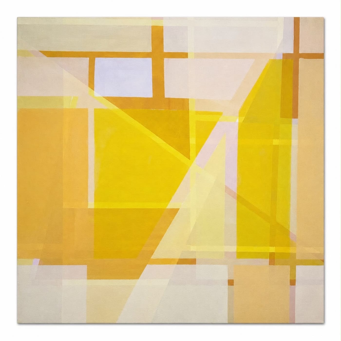 Silent Structure by Rafique Shah — Acrylic on canvas, 2026