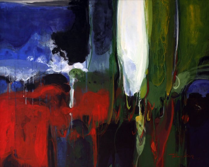 Towards Nature by T. Athiveerapandian — Acrylic on canvas, 2007