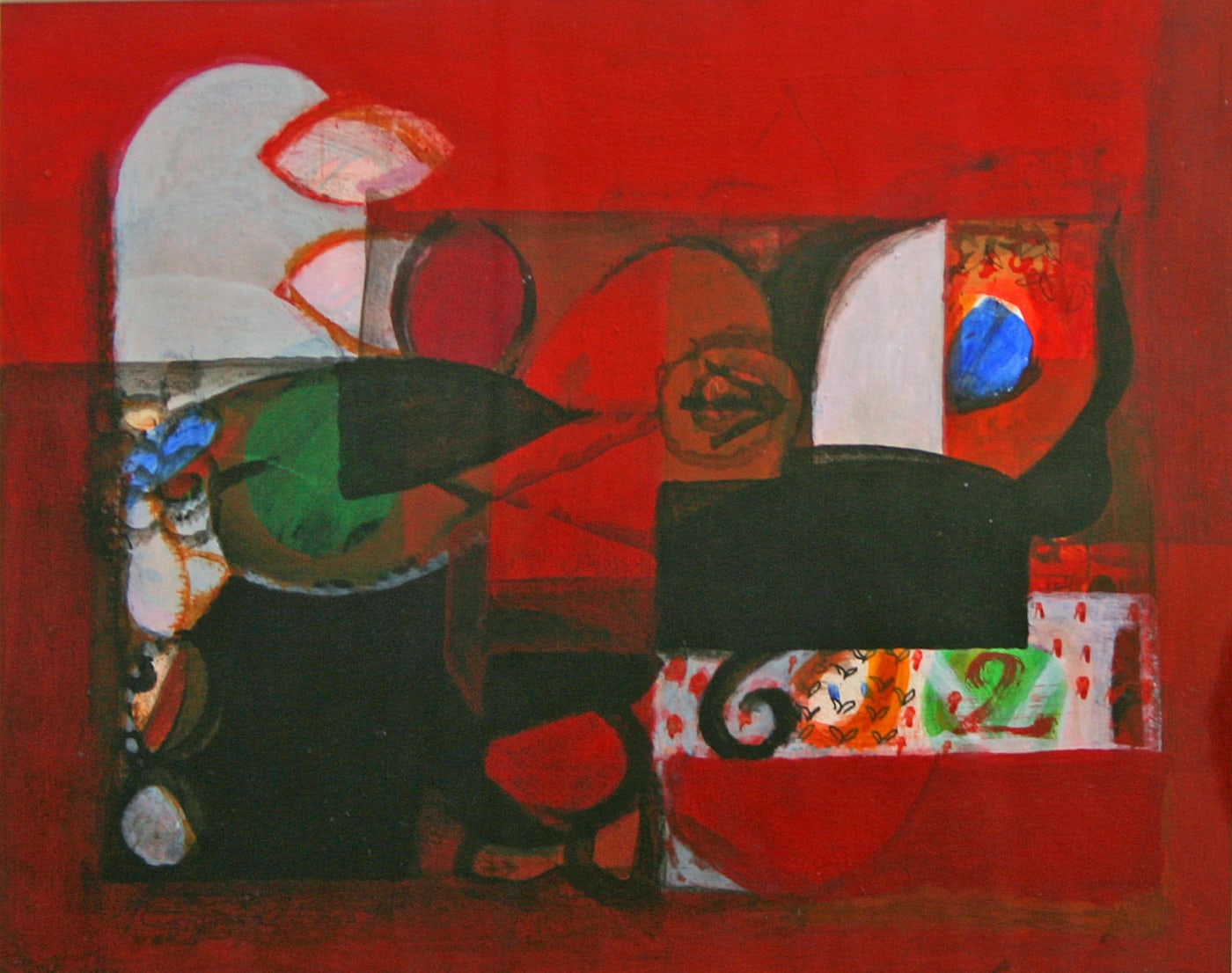 Untitled II (Sketchbook work) by P. Gopinath — Acrylic on paper, 2007