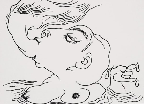 In Anger by M. Natesh — Pen and ink on paper, 2006
