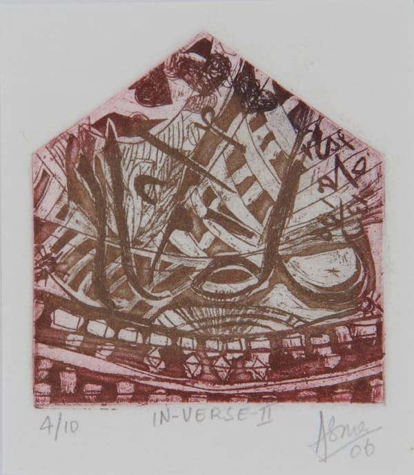 In-Verse II (4/10) by Asma Menon — Etching, 2006