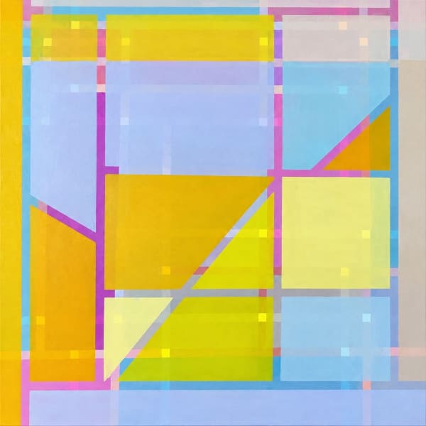 Quiet Intersections by Rafique Shah — Acrylic on canvas, 2026