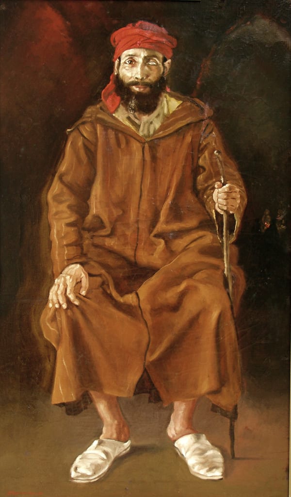 The Nightwatchman by Anthony Christian — Oil on canvas, 1984