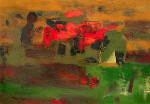 Untitled by K.M. Adimoolam — Oil on canvas, 2004