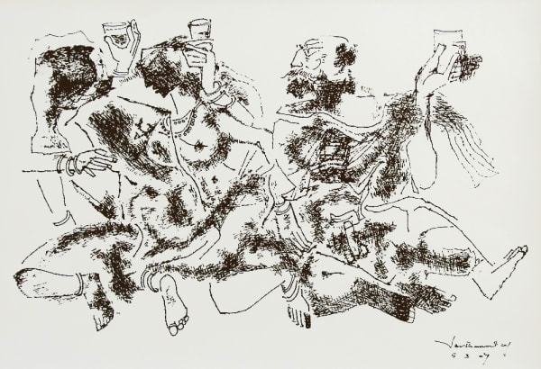 Untitled by A.P. Santhanaraj — Pen and ink on paper, 2007