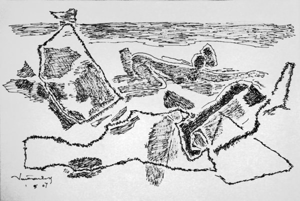 Untitled by A.P. Santhanaraj — Pen and ink on paper, 2007