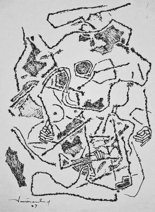Untitled by A.P. Santhanaraj — Pen and ink on paper, 2007