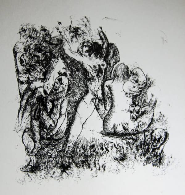 Untitled by Tasaduq Sohail — Ink on paper, 
