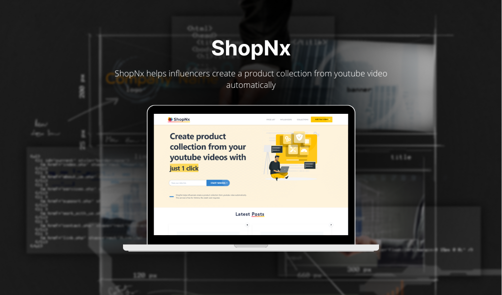 ShopNx e-commerce platform interface