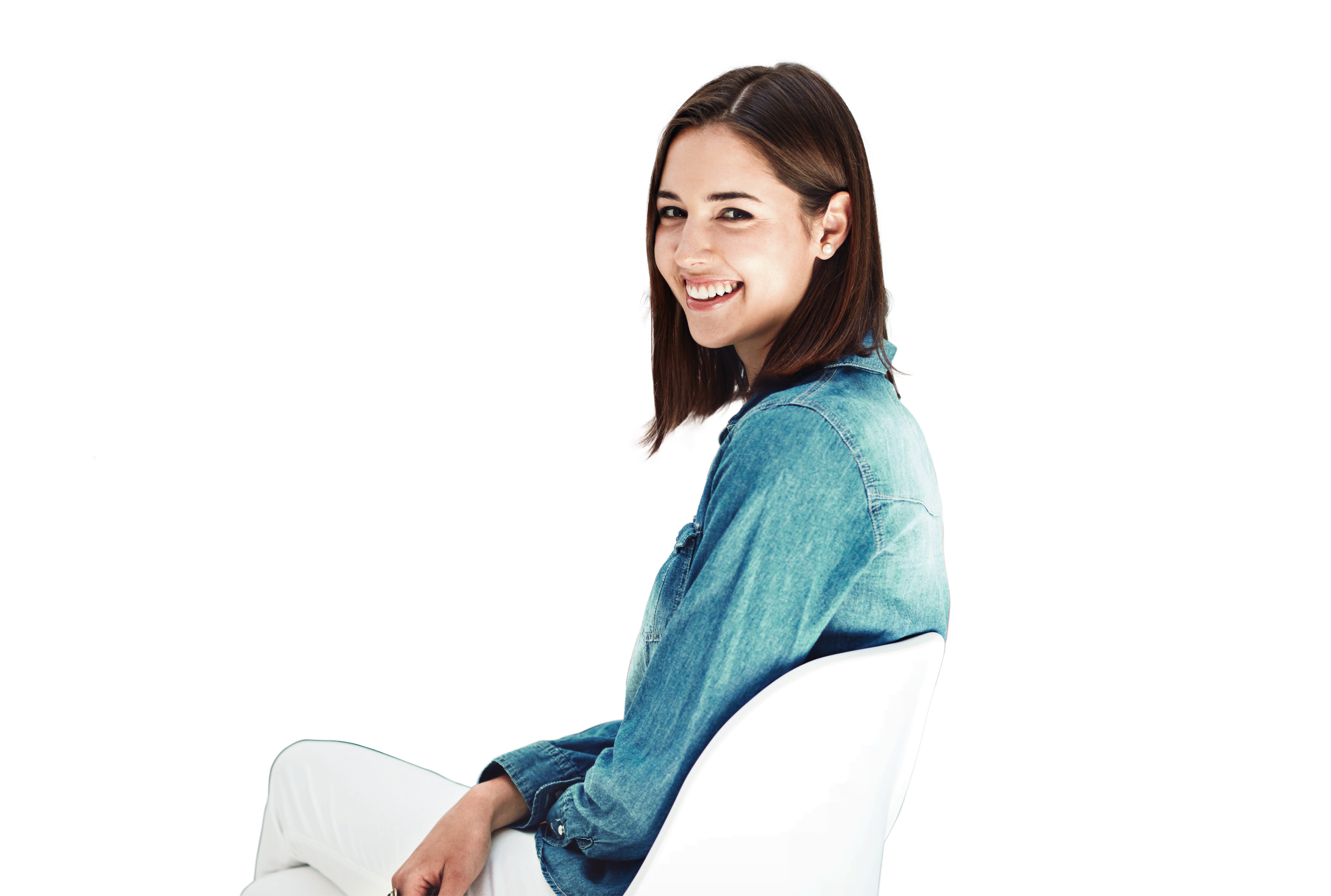 Portrait of an attractive young woman sitting in the boardroom during a meeting