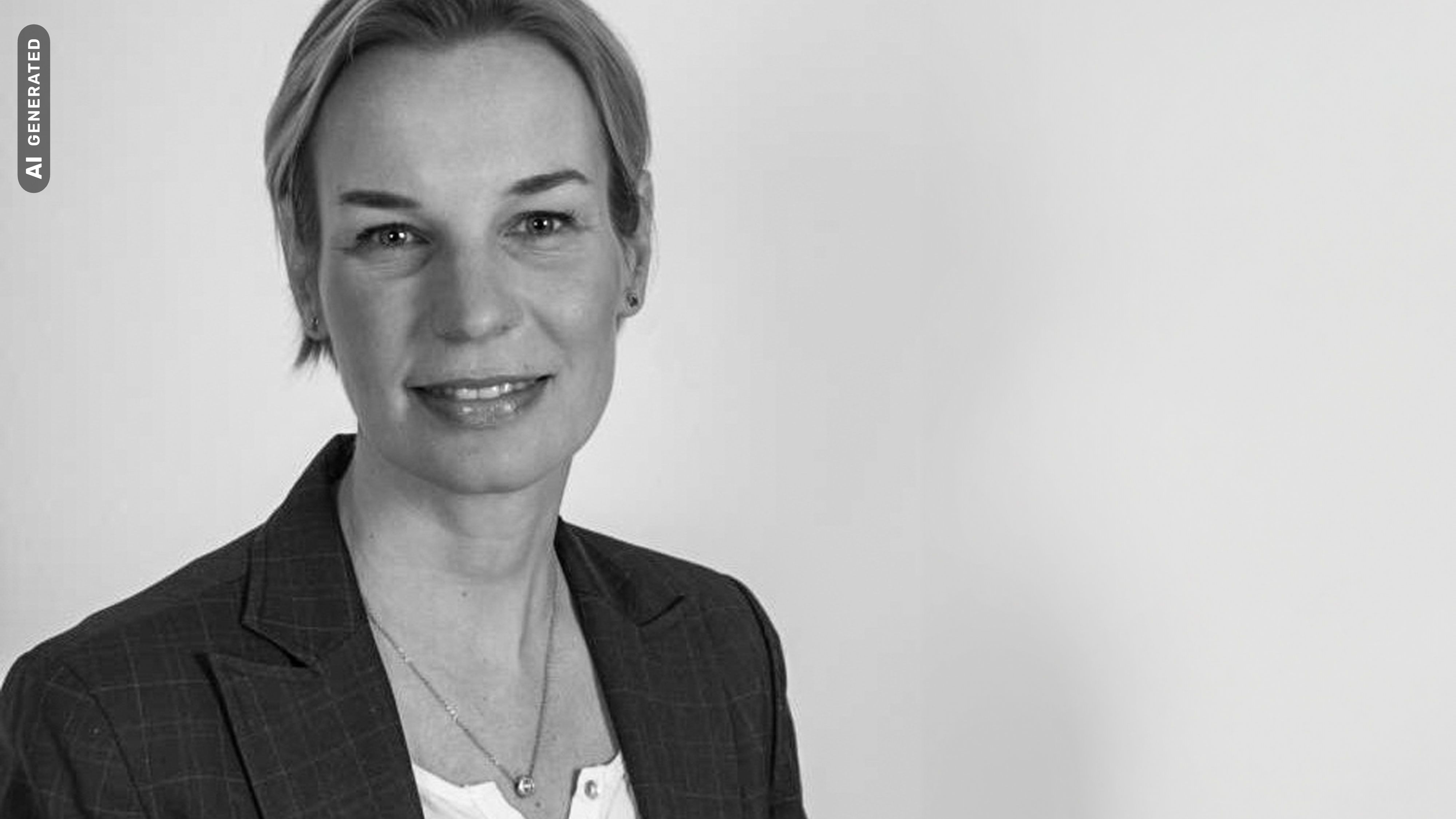 Prof.in Dr.in Katharina-Maria Rehfeld, Professorin für Personalmanagement an der IU, AI-generated