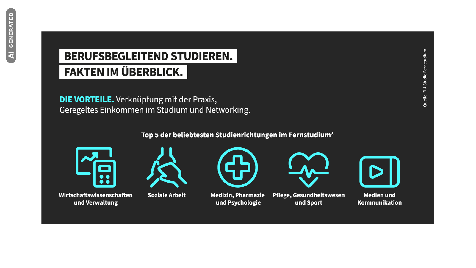 Berufsbegleitend studieren - Die Vorteile und beliebtesten Studiengänge, AI-generated