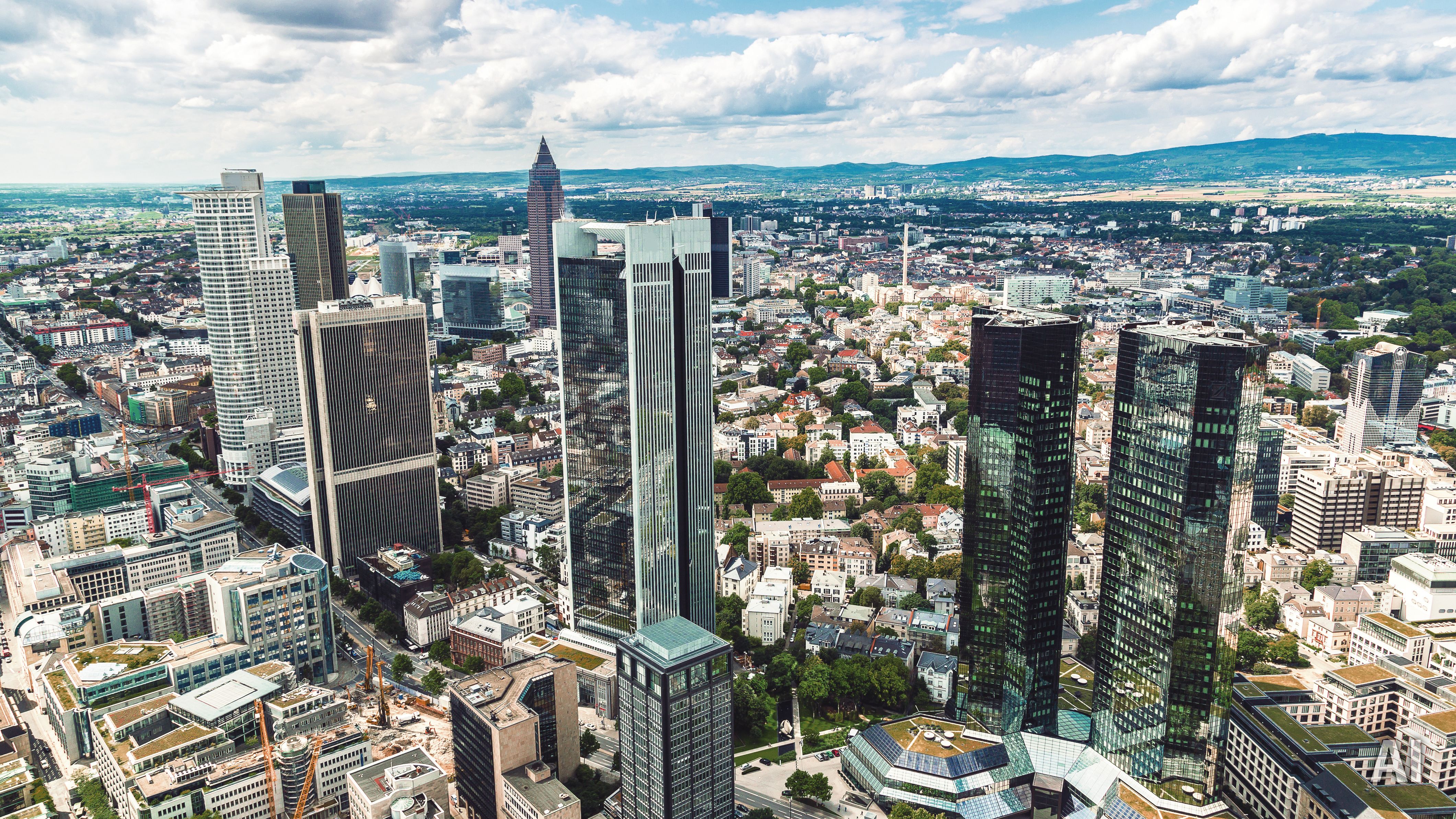 Titelbild auf Standortseite "duales Studium Frankfurt am Main", AI-generated